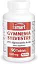 Supersmart - Gymnema Sylvestre 1500 mg per Day (High Strength) -% 75 Gymnemic Acids Supplement | Non-GMO & Gluten Free - 90 Tabletler