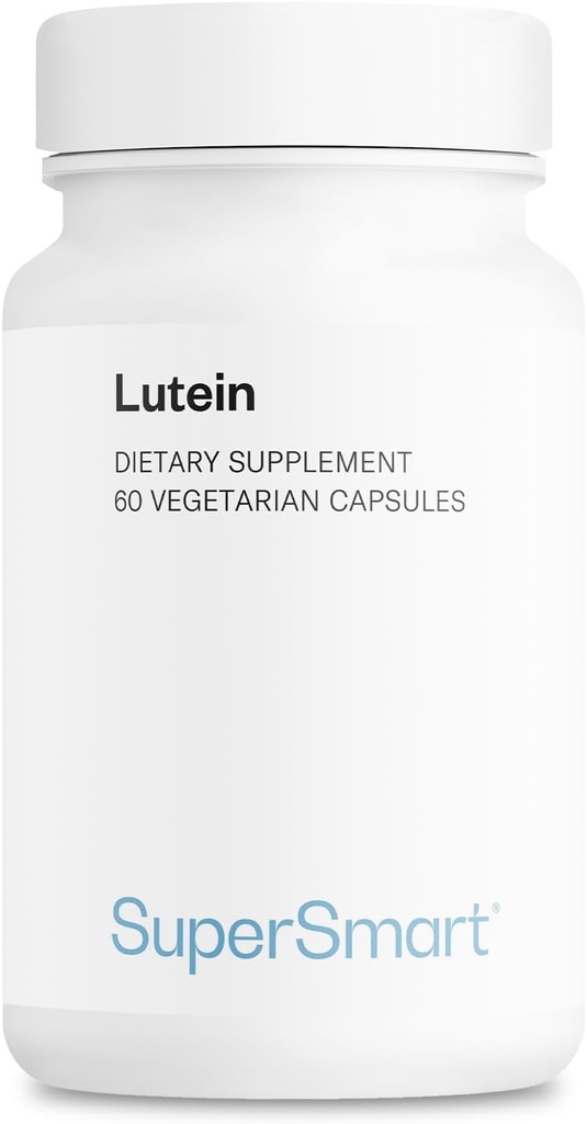 Supersmart - Lutein 20 mg per Day - Marigold% 25 - Eye Care Supplement - 100% Natural | Non-GMO & Gluten Free - 60 Vegetarian Capsules