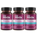 Saf Ürünler MyBiotin ProClinical - 3 Haftas & Fights Wrinkles - MB40X Patentli Biotin Vitamin B7 Matrix w/Astaxanthin - 40X Daha Fazla Sıradan Biotin, 90 Veg Capsules