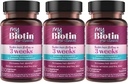 Saf Ürünler MyBiotin ProClinical - 3 Haftas & Fights Wrinkles - MB40X Patentli Biotin Vitamin B7 Matrix w/Astaxanthin - 40X Daha Fazla Sıradan Biotin, 90 Veg Capsules