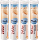 Mivolis Calcium αναβράζοντα δισκία - Διαιτητικά συμπληρώματα 4 συσκευασίες x 20 τεμ.