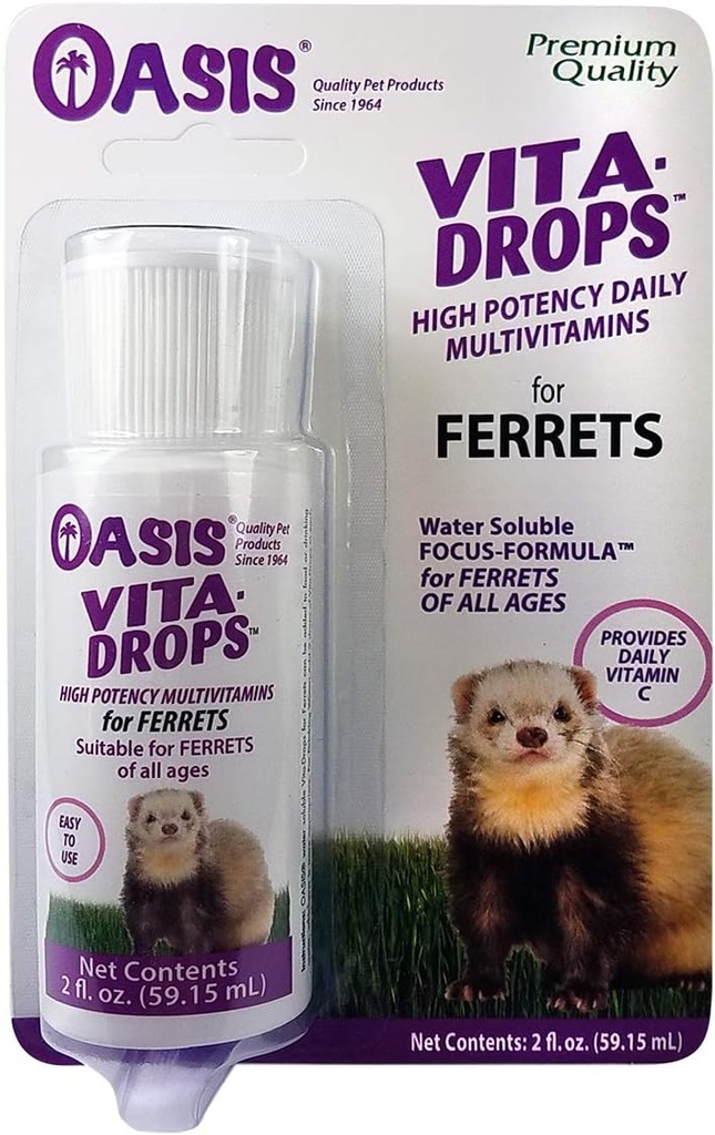 OASIS #80059 Ferret Vita-Drop Vitaminleri, 2Ounce