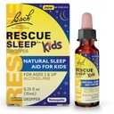 Bach RESCUE SLEEP KIDS Dropper 10mL, Doğal Uyku ve Stres Yardımı, Homeopatik Çiçek Essence, Melatonin, Sugar & Gluten, Kid-Friendly, Non-alcohol Formula Formula