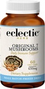 Ecelctic Institute Non-GMO Original 7 Mushrooms, Immune Supporting Mushroom Mix | 60 CT (650 mg)