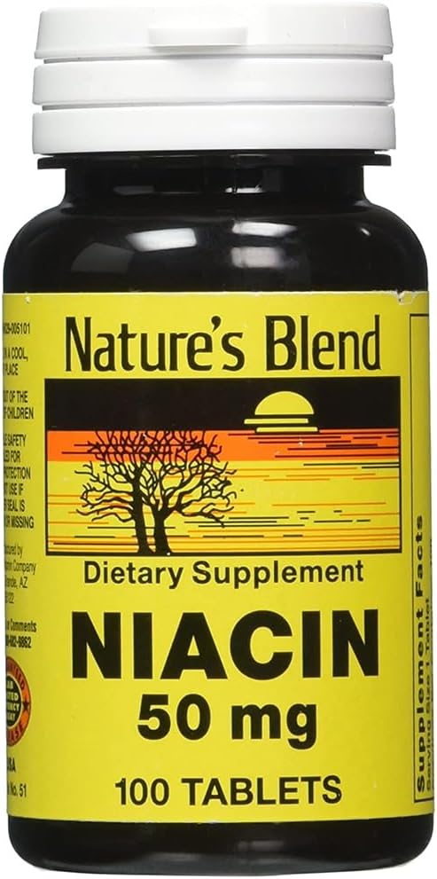 Nature's Blend Niacin 50 Milligram 100 Ταμπλέτες