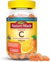 Nature Made maximum Strength Dosage Vitamin C 1000 mg per Service, Immune Support Vitamin C Gummies for Yetişkinler, 80 Vitamin C Gummies, 20 Day Supply