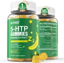 NEVISS 1Pack 5-HTP Gummies + GABA - Melatonin Free - Rahatlama Gummies with Banana Extract, L-Theanine,L-Tryptophan, D3 for Health Rise & Circadian Rhythm,Brain Function & Muscle Relax