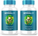 (2 Pack) DetoxAll 17, DetoxAll 17 Full Body Reset, DetoxAll17 Dietary Supplement for Overall Health and Wellness, Maximum Strength All-Natural Pills to Boost Energy, Detox All 17 Review (120 Capsules)