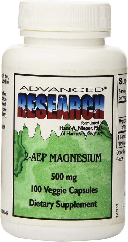 Dr. Hans Nieper 2aep Capsules, 500 Mg, 100 Count Magnezyum