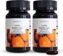 Sanhelios Curbita Caps Bladder Pumpkin Seed Oil 1,000mg - Healthy Bladder Function Supplement for Men & Women - Μη ΓΤΟ, Χωρίς ζάχαρη, Συντηρητικό-ελεύθερο, Χωρίς γλουτένη - 60 κάψουλες - 2 συσκευασίες