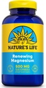 Nature's Life Renewing Magnezyum 500 mg - Magnezyum Citrate Magnezyum, Malate, Magnezyum Oksit Plus Vitamin B-6 - Kaslar ve Nerves Destek - Laboratuvar Gerçekleştirilmiş - 275 Hizmet, 275 VegCaps