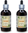 Vitex (Vitex Agnus-Castus) Tincture, Organik kıliç Sıvı Ekstraksiyon (Brand Name: HerbalTerra, Proudly Made in USA) 2x4 fl.oz (2x120 ml)