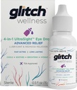 Glitch UltraSight Eye Drops for Dry Eyes 15mL - 4 in 1 Advanced Relief Dry Eye Drops - All Day Comfort with Hydration, Brightening, Cooling - Reectively Soothes Irritation & Dryness - 0.5 Fl Oz