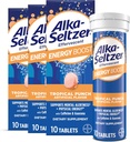 Alka-Seltzer Enerji Boost: Caffeine & Guarana, B Vitaminleri, Ruh Uyarısı ve Fiziksel Enerji, Günlük Enerji Tamam, Fizzy Tabletler, Sugar-Free, Light Trovor, 30ct