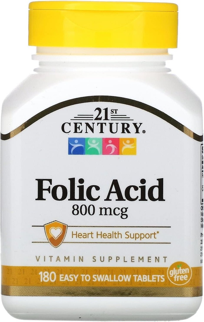 21ος αιώνας, Φολικό οξύ 800mcg 180 δισκία