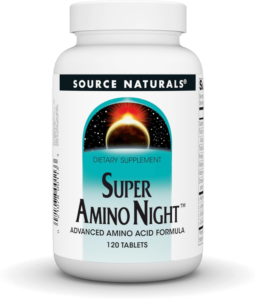 Source Naturals Super Amino Night - Advanced Amino Acid Formula* - 240 Tablets