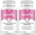 FemiPro Supplement - Probiyotik Femi Pro Pills, FemiPro 24 Saat Destek Mikrobiyome Probiyotik Urinary Control Health, Femie Pro Yorumlar (2 Pack - 120 Capsules)