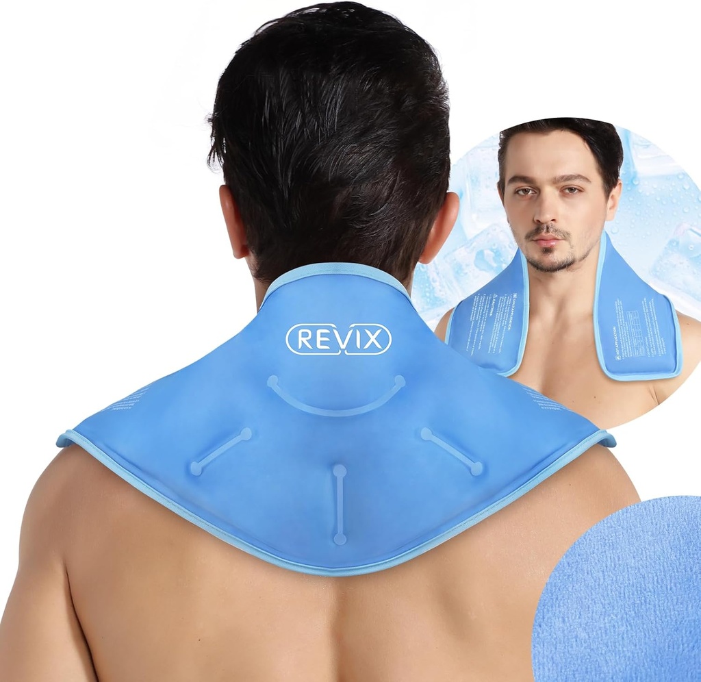 REVIXBoy Buz Paketi - End-Workout Recovery, Fatigue & Relaxation için Büyük Esnek Tasarım, Yumuşak Plush Lining, Cervical Gel Ice Ultra Ideal