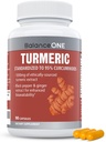 Max Strength% 95 Curcuminoids ile 1000 mg - Ortak Konfor ve Antioksi Destek için Turmeric Curcumin Supplement - Ginger Extract and BioPerine - 1 Ay Supply