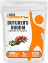 BulkSupplements.com Butcher's Broom Extract Toz - Butchers Broom, Herbal Supplement - Vegan & Gluten Free, 500 mg per Service, 1kg (2.2 lbs) (Paket 1)