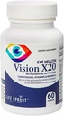 Όραμα X20 με Lutein, Beta-Carotene, L-Glutatione, Bilberry και Niacin για υποστήριξη όρασης, συνολική υγεία ματιών