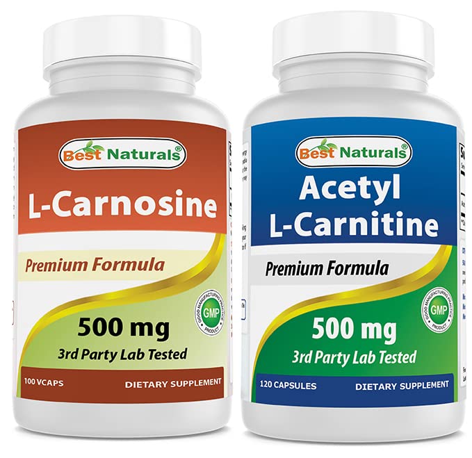 En İyi Doğallar L-Carnosine 500 mg & Acetyl L-Carnitine 500 Mgg