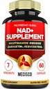 NAD+ Nicotinamid Riboside w/Quercetin, Resveratrol, Turmeric, Rhodiola Rosea, Astragalus - 60 Kont