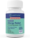 WELMATE - Antivirüs Yardımı - Fexofenadine HCl 60 mg - 12 Saat Non-Drowsy Antihistamin - Sneezing - Runny Nose - Itchy Eyes, Nose & Throat - Antis