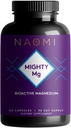 NAOMI Mighty M Magnezyumg Glycinate & Malate Kompleksi 360 mg, Yüksek Aborpsiyon Formula, Elemental Magnezyum Supports Heart Health, Güçlü Bones, Better Sleep, Gluten-Free, Non-GMO, Vegan, 60 Veggie Caps