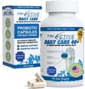 TriActive Biotics Günlük Bakım - Kadınlar ve Erkekler için Probiyotikler, 6 Milyar CFU ile Probiyotikler - Digestive Health - Support Gut Health, Immune Defense - 90 Capsules