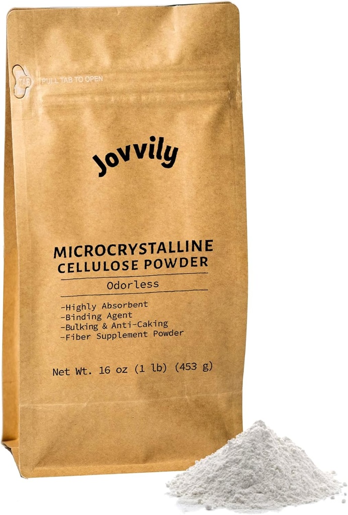 Microcrystalline Cellulose Powder - 1 lb - Fiber Supplement - Binding Agent