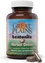 Yerba Prima Bentonite Clay Plus Herbal Detox, 100 κάψουλες Veg - Κρέας τροφίμων από τις Μεγάλες Πεδιάδες, ΗΠΑ - Colon & Liver Cleanse συμπλήρωμα με ασβέστιο Κλέι