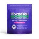 L'Evate You Vitality Daily Greens Toz (28 hizmet) 30 Superfoods, 9 Greens - bir Hücre Enerji Boost için, Tüm Gün Enerji için M-Charge Kompleksi (Tart Cherry)