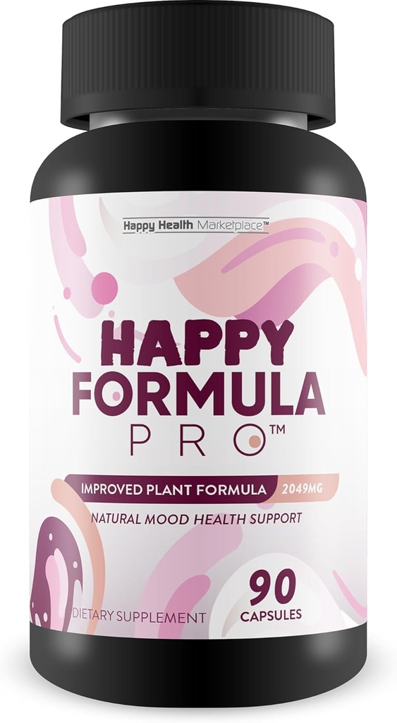 Mutlu Formula Pro - En İyi Mutlu Pills Vitamin D Mood Support Supplement - Happpy Supplements Natural Mood Support Supplements for Women, Mood Support Supplements for Men - Postpartum Mood Support Supplements