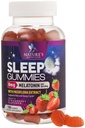 Yetişkin Ekstra Güçlü 8 mg Için Uyku Gummies - Canatonin with Passiflora Extract for Restful Sleep - Fast Acting Melatonin Sleep Gummy Supplement, Vegan, Non-GMO, Tasty Strawberry Flavor - 120 Gummies