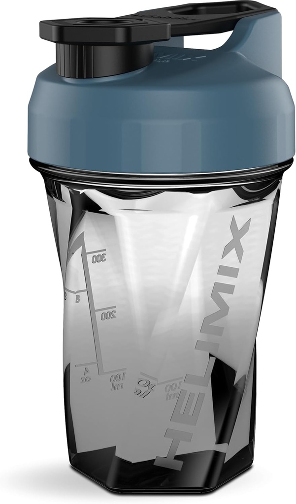 HELIMIX 1.5 Vor Blender Shaker Şişe 20oz | No Blending Ball veya Whisk | ABD Made | Portatif Pre Workout Whey Protein İçecek Shaker Cup | Mixes Cocktails Smoothies Shakes | Top Raf Safe