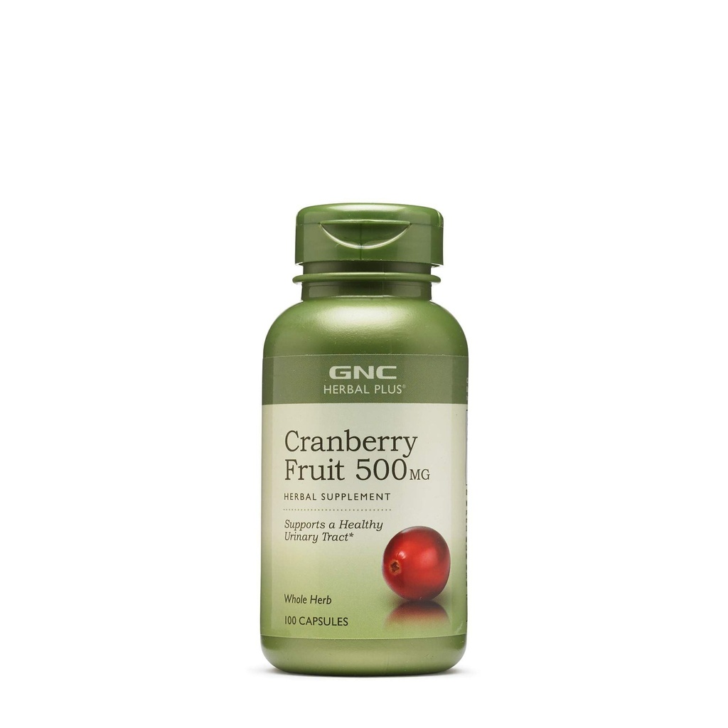 GNC Herbal Plus Whole Herb Cranberry 500 mg 100 Capsules