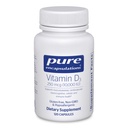 Pure Encapsulations Vitamin D3 250 mcg (10,000 IU) - Supplement to Support Bone, Joint, Breast, Heart, Colon & Immune Health - with Premium Vitamin D - 120 Capsules