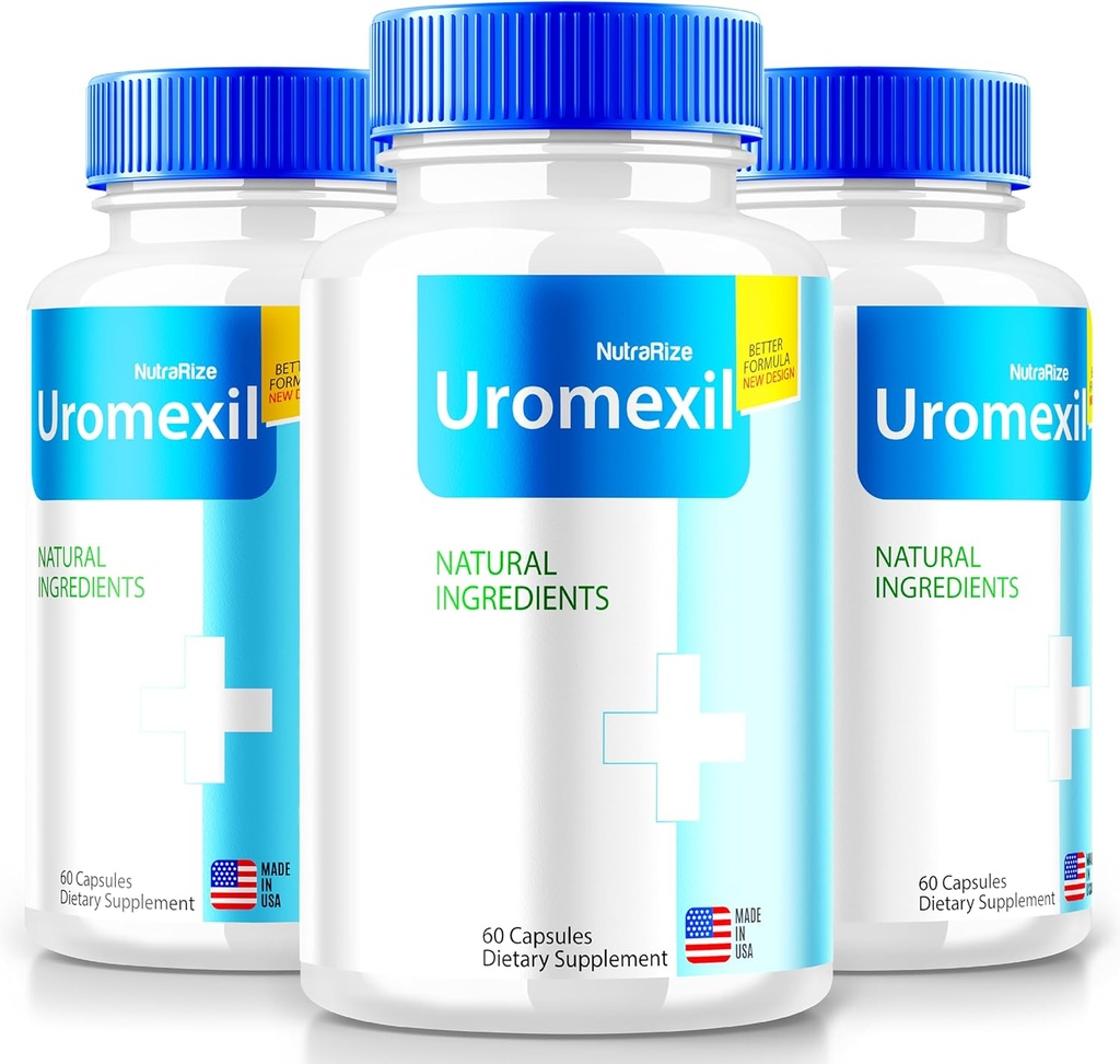 NutraRize (3 Pack) Uromexil Capsules, Prostate Heath Desteği için Premium Formula, Kontrol ve Genel Sağlık için Tüm Doğal Tamam, Uromexil Forte Yorumları (180 Capsules)