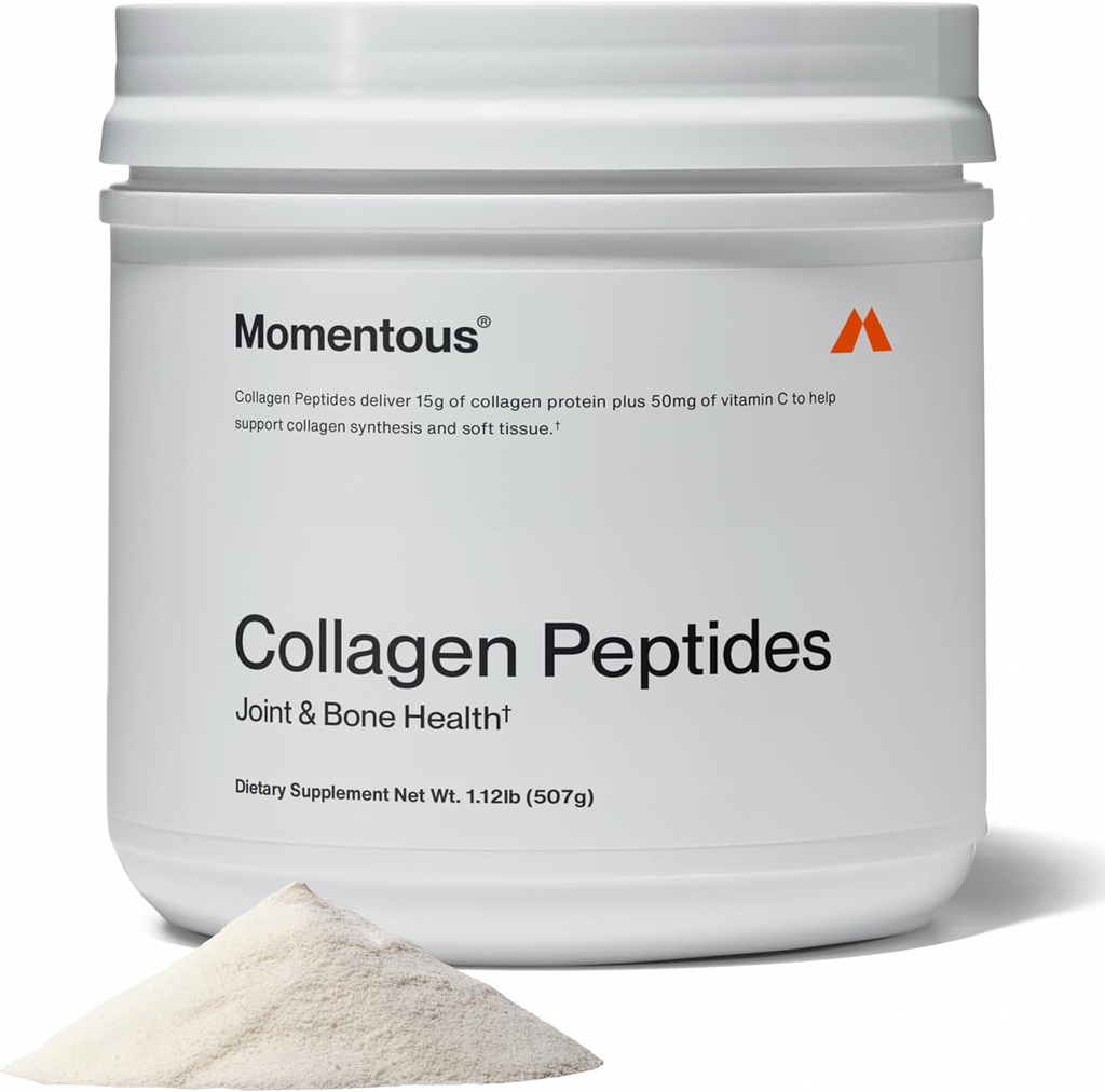 Momentous Grass-Fed Collagen Moment Toz - Fortigel & Vitamin C ile Saç, Skin, Nails ve Ortak Sağlık Desteği - Spor için sertifikalı - Ambalaj Vary