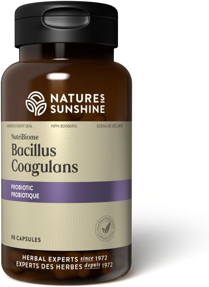 Nature's Sunshine Nutribiome Bacillus Coagulans Probiyotiks, 90 Capsules | 3 Milyar CFU of Bacillus Coagulans Probiyotik Digestive Upset ve Occasional Diarrhea, Gas ve Bloating