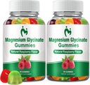 Yetişkinler ve Çocuklar için 2 Packs Magnezyum Glycinate Gummies, Chewable Magnezyum Clycinate 400 mg, Calm Magnezyum Gummies for Sleep & Kids