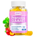 Şeker Free Prenatal Gummies - 30+ Nutrients (Choline, Folate, Iron, Vitamin) Fetal ve Neural Destek, Bones, Energy & Immunity - USA- Made Vegan Prenatal Vitaminler Kadınlar için (60 Gummies)