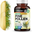 BIO KRAUTER Pine Pollen Toz Capsules 1000 mg - 100 Pine Pollen Capsules for Men and Women Support - Herbal Supplement for Immune Support