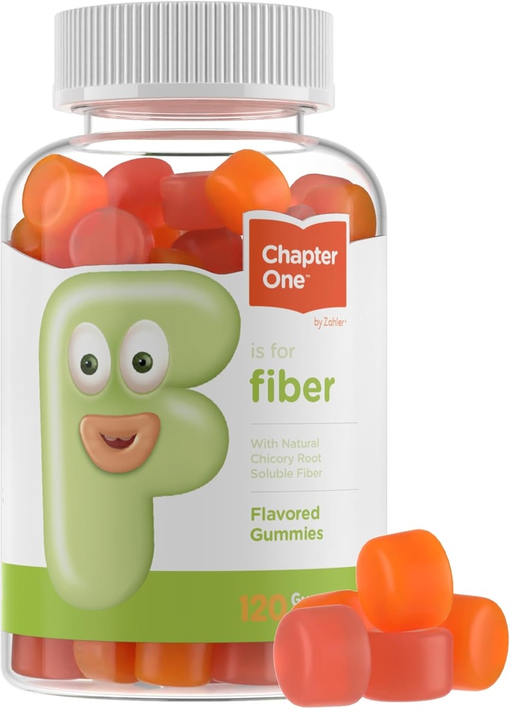 Zahler - Fiber Gummies για ενήλικες & παιδιά (120 Count) Certified Kosher Adult & Kids Fiber Gummy Chews for Digestion Support, Healthy Regularity & Γενική Υγεία - Chewable Children's Fiber Συμπληρώματα
