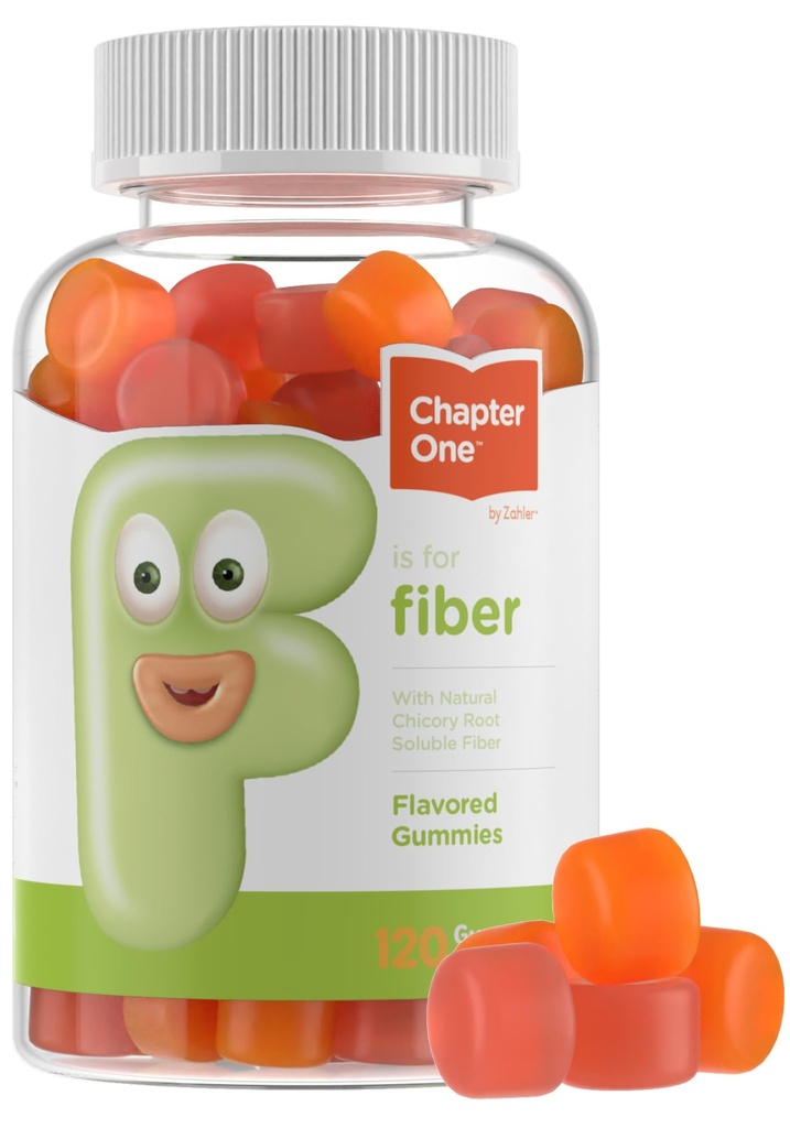Zahler - Yetişkinler ve Çocuklar için Fiber Gummies (120 Kont) Onaylanmış Kosher Yetişkin & Çocuklar Fiber Gummy Chews for Digestion Support, Health Regularity & General Health - Chewable Children's Fiber Supplements
