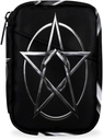 Gray Metal Pentagram Pill Box 7 Günlük Seyahat Pill Yetişkin Yaşlı Çocuk Pill Vakası ile Rolls Magic Circle Portatif Haftalık Vaka Vitamin Tamamlayıcısı için Kompakt Boyut