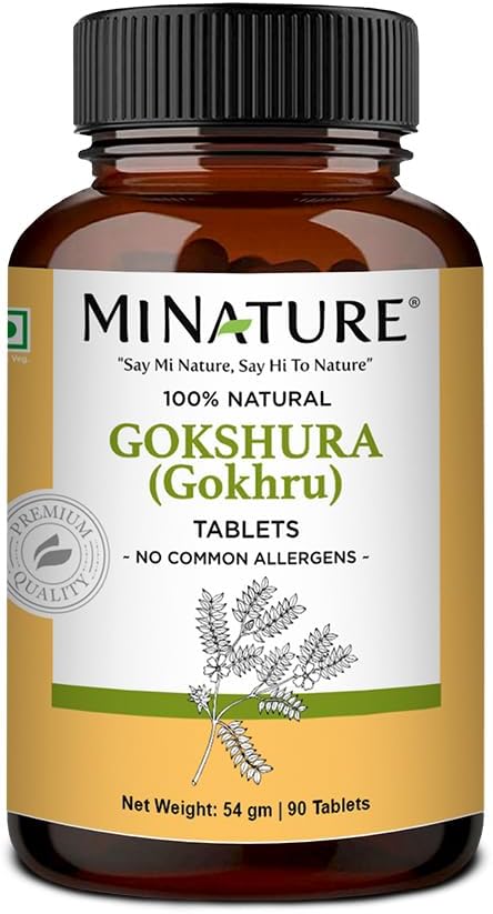 minature Gokshura (Tribulus Terrestris) Tabletler - Pure Plantive Herbal Supplement | Natural & Gluten Free | 90 Count, 45 Day Supply