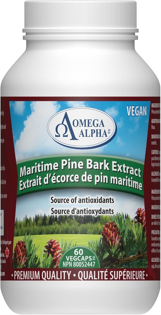 Omega Alfa Maritime Pine Bark Eski Hipertenstion 60 Capsules