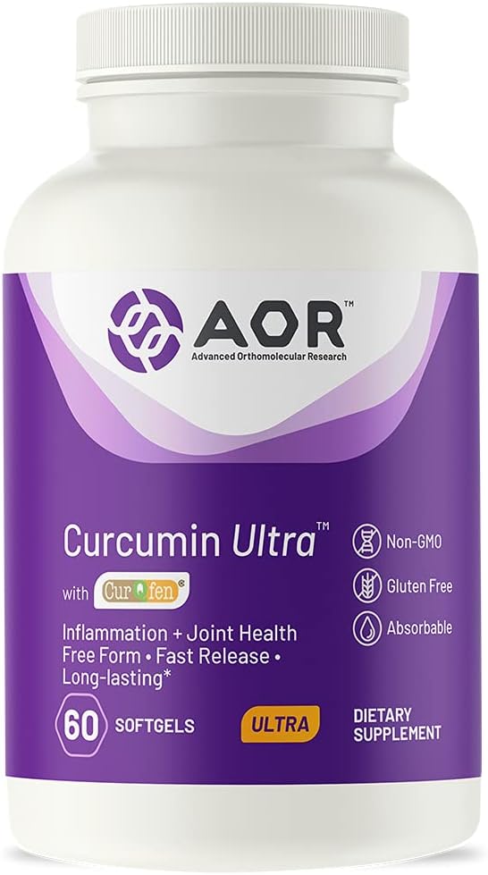 AOR, Curcumin Ultra, Premium Supplement, Hızlı Ortak Destek, 60 Softgels (60 Hizmet)